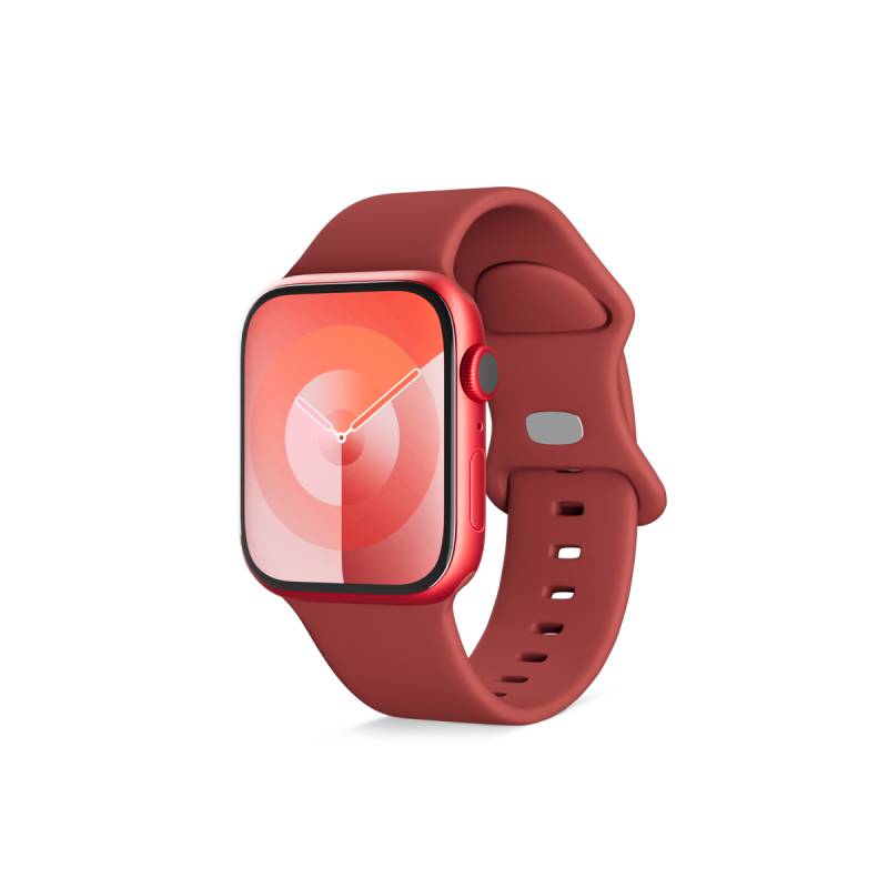 Epico Apple Watch Armband - Silikon in 42/44/45/49 mm - rot