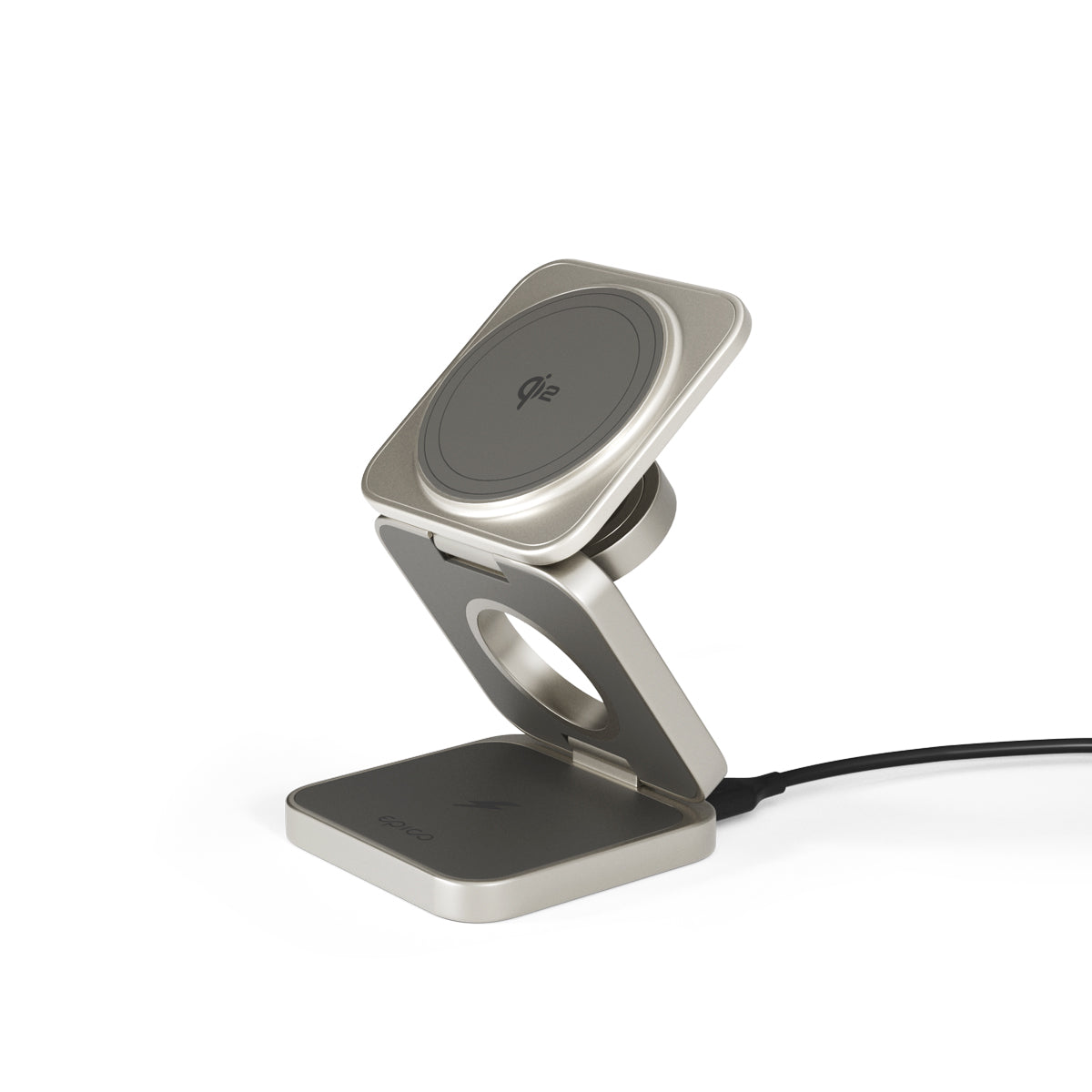 Epico UltraBase Qi2 3-in-1 Alu Magnetic Foldable Wireless Charging Stand