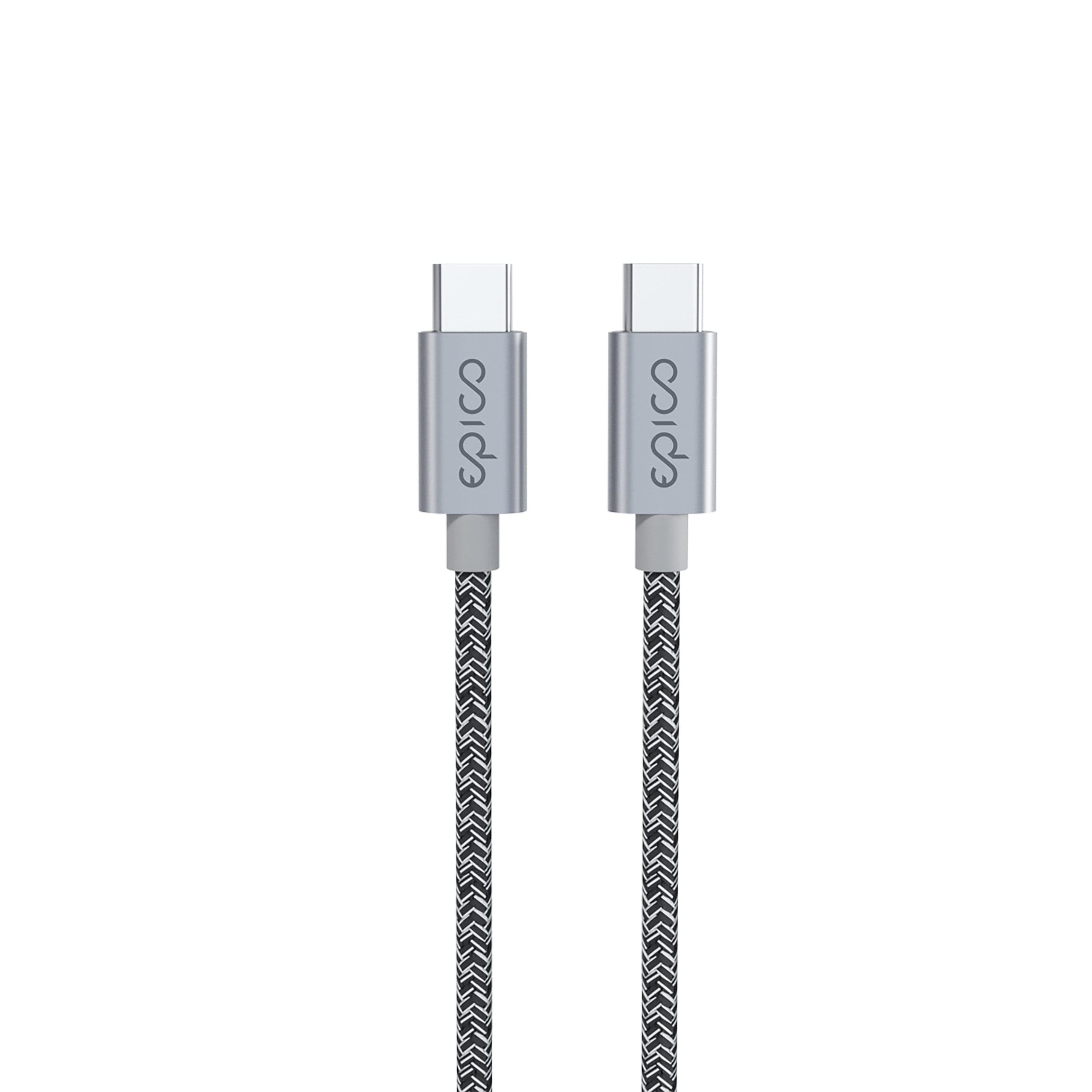 Braided Cable - USB-C to USB-C 1.2m - space grey