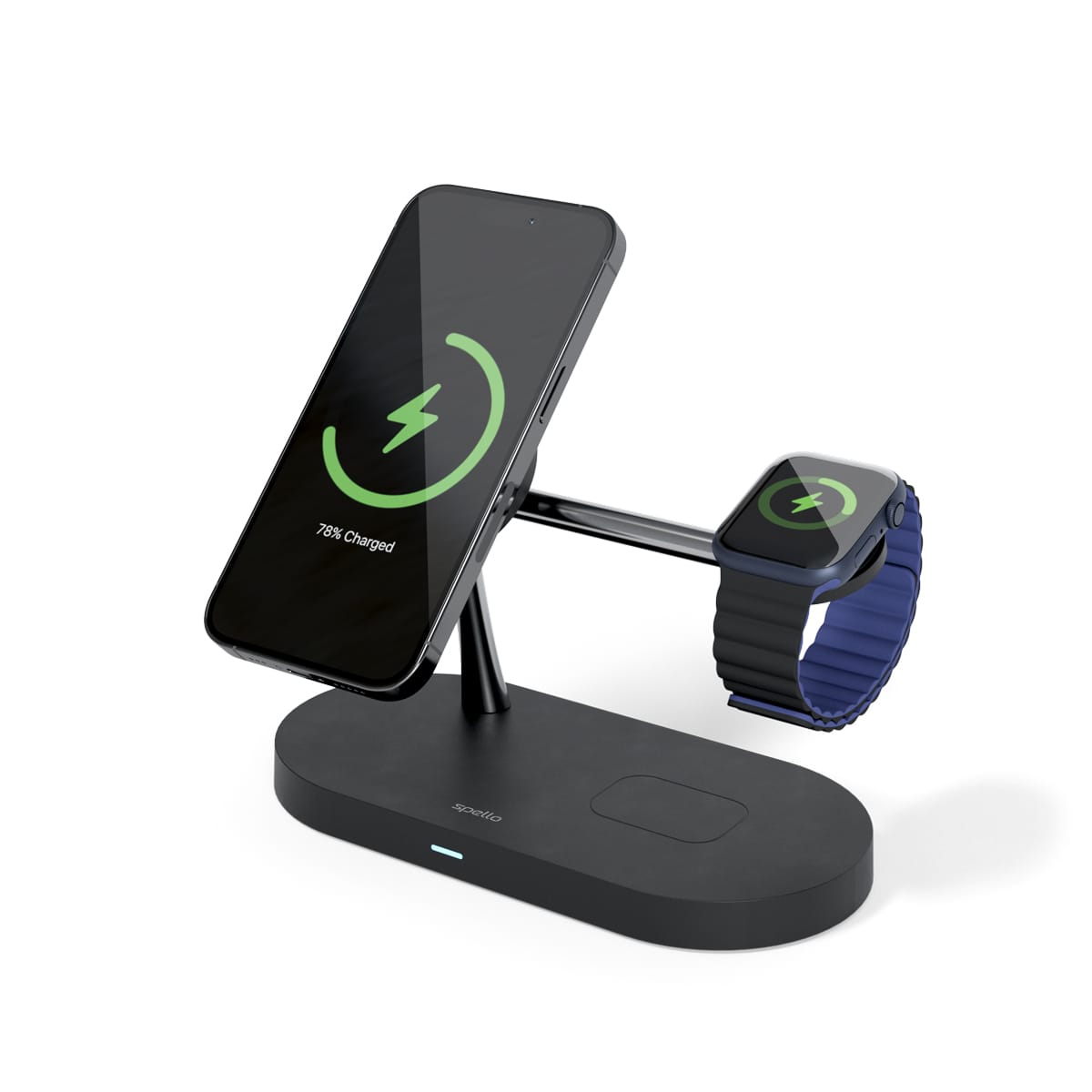 Spello 3-in-1 Magnetic Wireless Charging Stand mit MagSafe